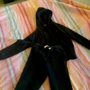 Polo boys size 7 black sweatsuit